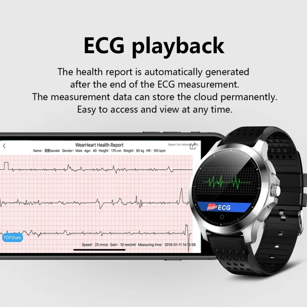 Мужские бизнес умные часы PPG ECG N66 умные часы кровяное давление монитор сердечного ритма IP67 водонепроницаемый спортивный фитнес-трекер