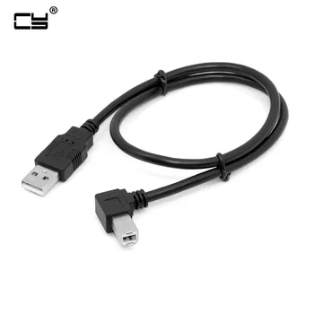 

10PCS USB 2.0 A Male to B Male Cable Left Angled 90 Degree for Printer Scanner Hard Disk 50cm
