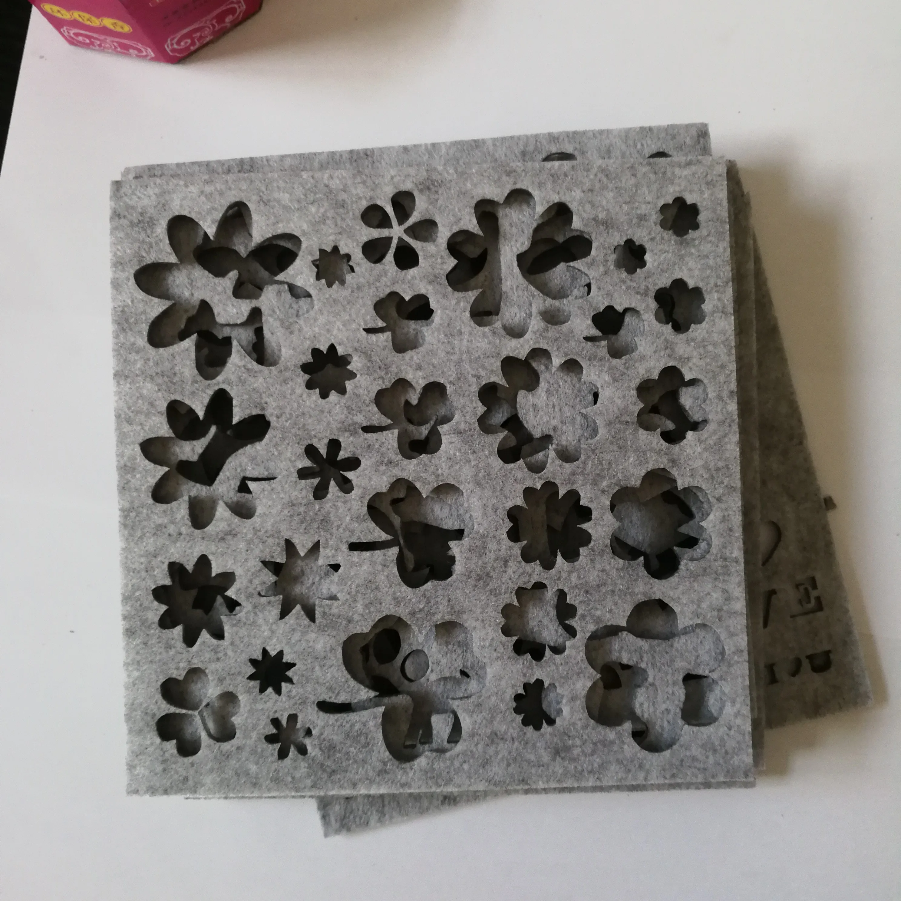 JX-LCLYL 7pcs New Needle Felting Applique Mold Handicraft Wool Felt Woolen Shaping Mold