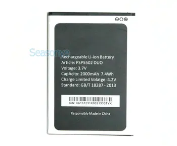 

NEW 10pcs/lot 2000mAh / 7.4Wh PSP5502 Replacement Battery For Prestigio Muze A5 MultiPhone PSP5502 DUO PSP 5502 + Track NO