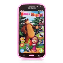 New Educational Baby Phone Toy Simulator Music Phone Touch Screen Children Toy Electronic Learning Russia Language Kids Gift