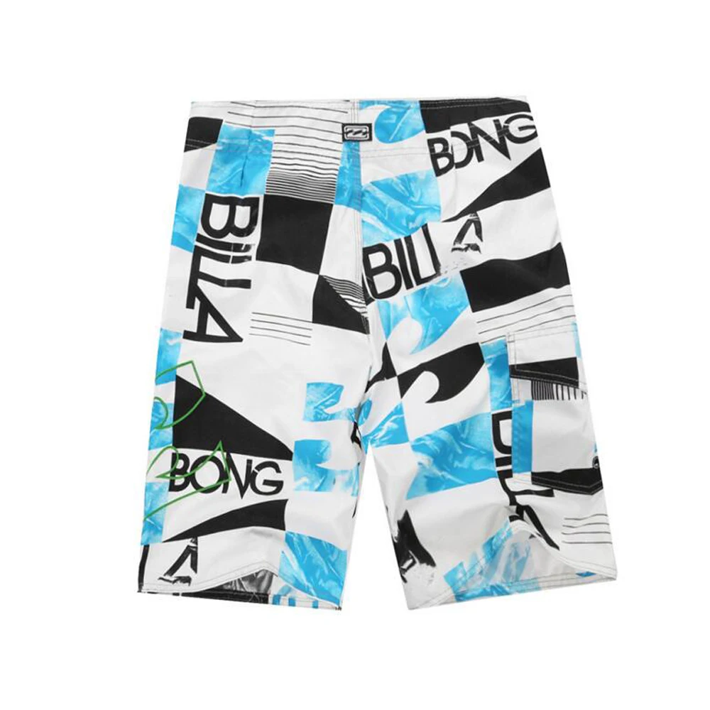 Whosale 2019 New Hot Mens Shorts Surf Board Shorts Summer Sport Beach Homme Bermuda Short Pants Quick Dry Silver Board Shorts