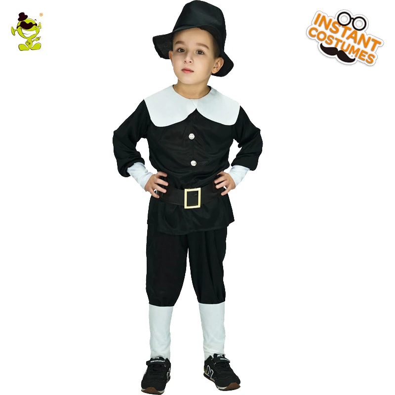 Aliexpress.com : Buy Pilgrim Boy Costumes Carnival Party 1920s ...