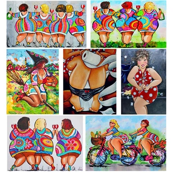 

Kexinzu Full Square Diamond 5D DIY Diamond Painting "Cartoon Sexy Women" 3D Embroidery Cross Stitch Mosaic Home Decor bk