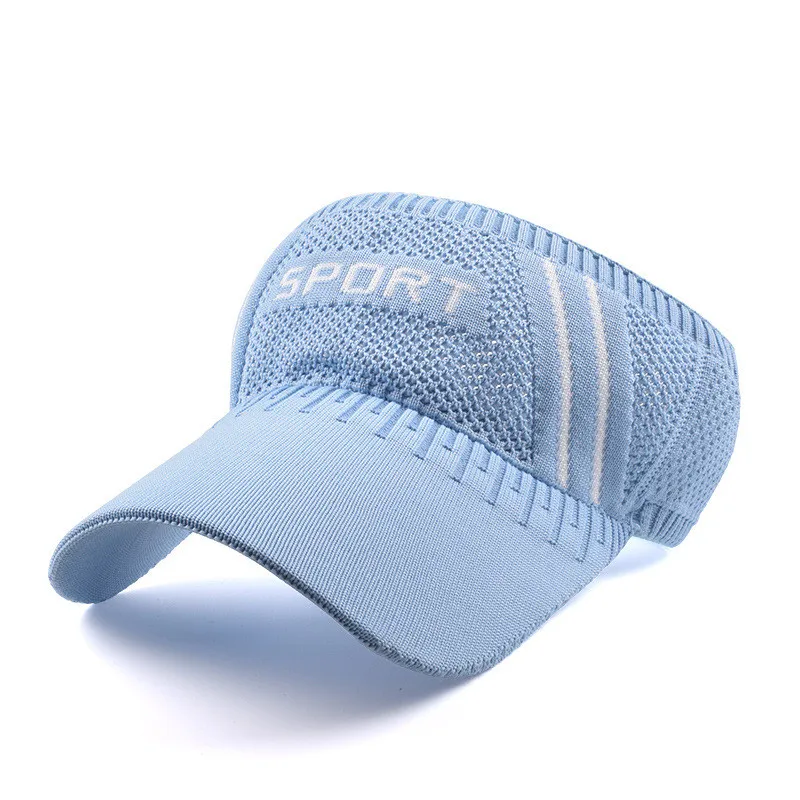 

Men Women Summer Sun Hat Sunscreen Empty Knitted Golf Caps Marathon Running Visor Cap Ultralight Quick Dry Hat Golf Tennis UV
