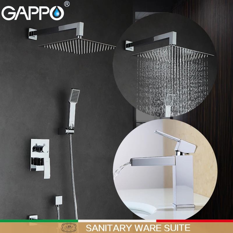 GAPPO Shower Faucets bath tap shower mixer basin faucet waterfall water taps basin tap Sanitary Ware Suite GAPPO Shower Faucets bath tap shower mixer basin faucet waterfall water taps basin tap Sanitary Ware Suite