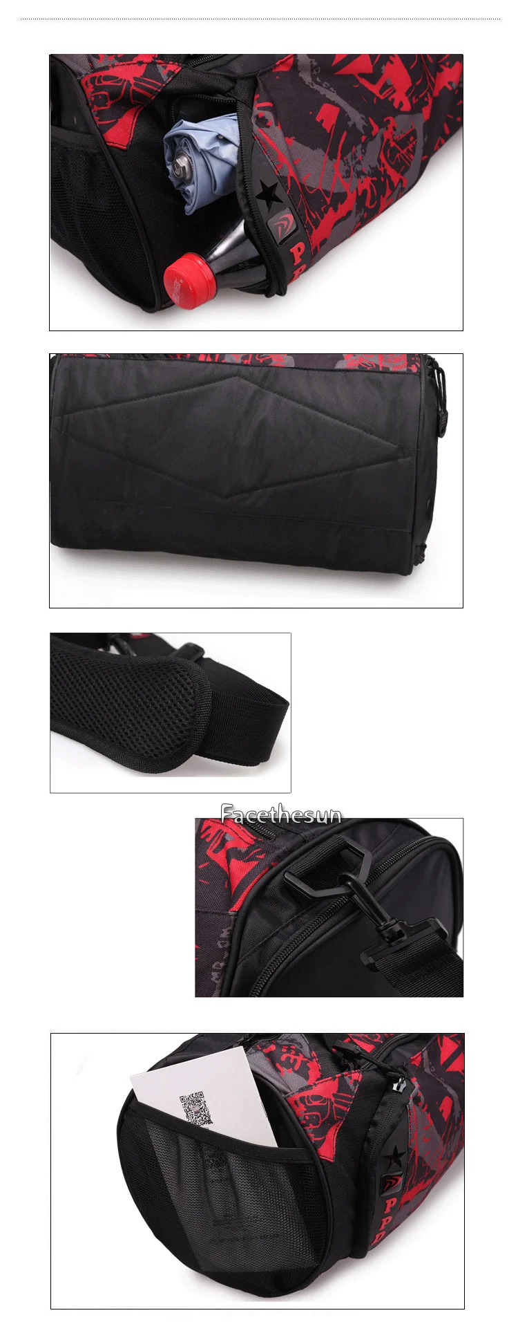Womens mens travel gym sport bag DP7741-11