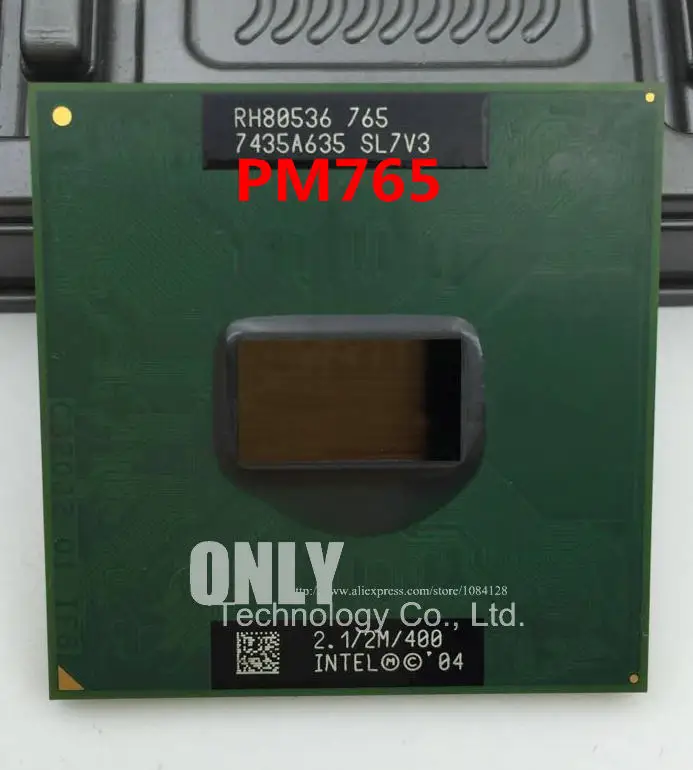 PM765 для intel cpu notebook Pentium M процессор 2,1 ГГц/2 м PM 765 процессор PGA оригинальная поддержка 855 чип материнской платы