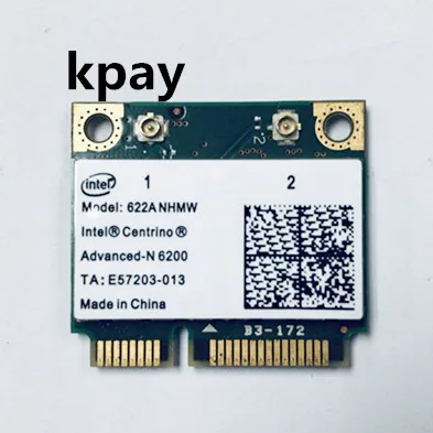 Беспроводная Wi-Fi карта с Intel центрино Advanced-N 6200 622 ANHMW с мини PCI-E 300 Мбит/с 802.11AGN двухдиапазонный 2,4 г/5 ГГц