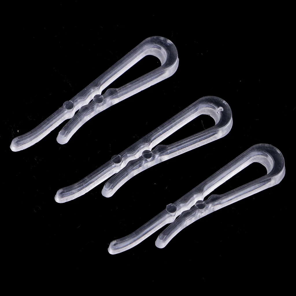 200Pcs 40*3mm Plastic Clip With Teeth For Dress Shirt Garment Packaging DIY