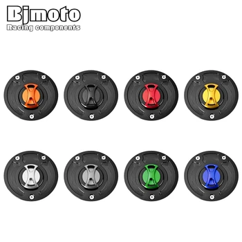 

BJMOTO Motorcycle Oil Cap Accessories Gas Cap For KAWASAKI all models and years with 112mm and 3 Mounting Spots Tank Fuel Cover