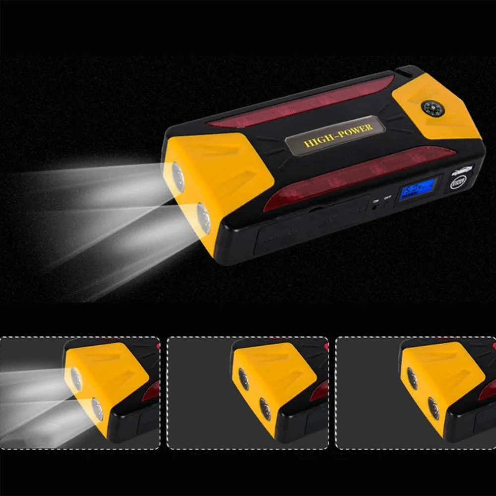 Professional 12000mAh Portable Car Jump Starter Battery Booster with USB Power Bank LED Flashlight for Truck Motorcycle Boat
