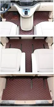 

Custom special car floor mats + one trunk mat for Right Hand Drive Mercedes Benz V Class 7 seats 2019-2015 waterproof carpets