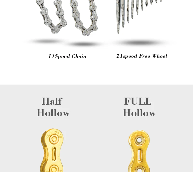 Flash Deal 2019 Hot New X9EL/ X10 EL/ X10SL / X11EL / X11SL chain 116 links 9/10/11 / speed silver / gold for mtb Road bicycle bike chain 1