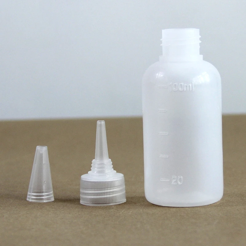 

Durable Plastic Squeeze Bottles 100ML Leak-proof empty dropper bottle for Liquid,Oil,Color pigment hot sell