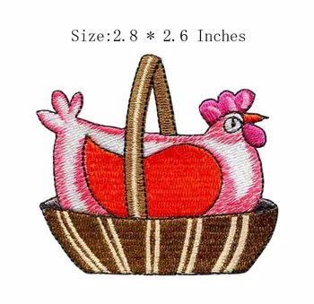 

2.8"wide Big hen embroidery patch iron on/iron badge/tactical badge