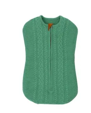 82W526 Green Конверт для сна для новорожденных, детский, пеленальный, теплый, шерстяной, вязаный, с капюшоном, мягкий, пеленальный, одеяло для сна, сумка - Цвет: 82W526 Green