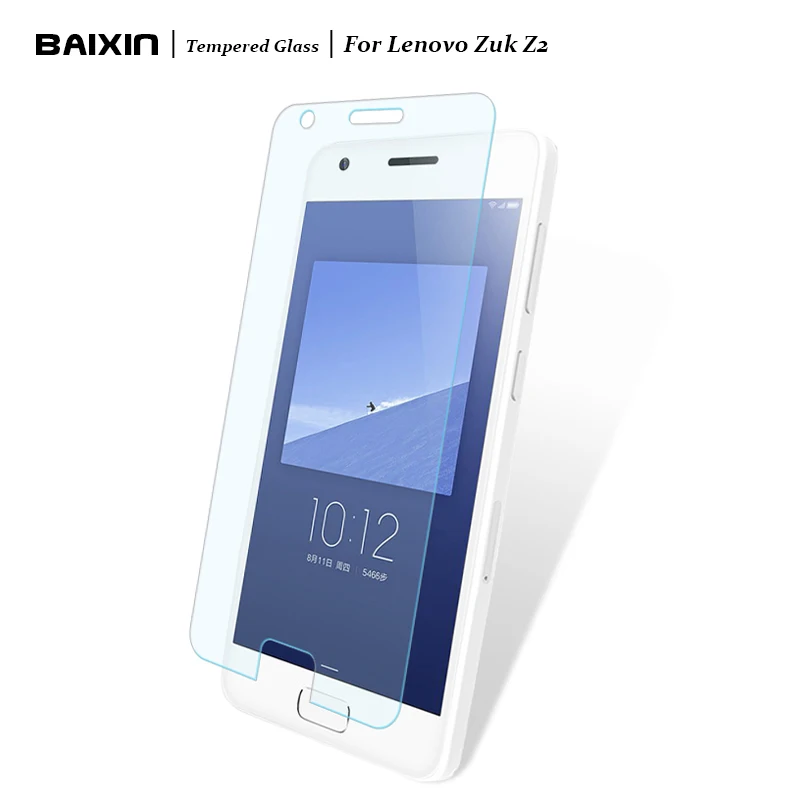 

Baixin 9H Tempered Glass for Lenovo Zuk Z2 5.0 inch HD Screen Protector 0.3mm Ultra Thin Front Protective Film Scratch Proof