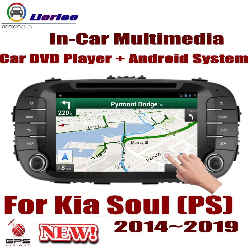 Для Kia Soul(PS)~ автомобильный Android gps-навигация, dvd-плеер радио стерео усилитель BT USB SD AUX wifi HD экран мультимедиа