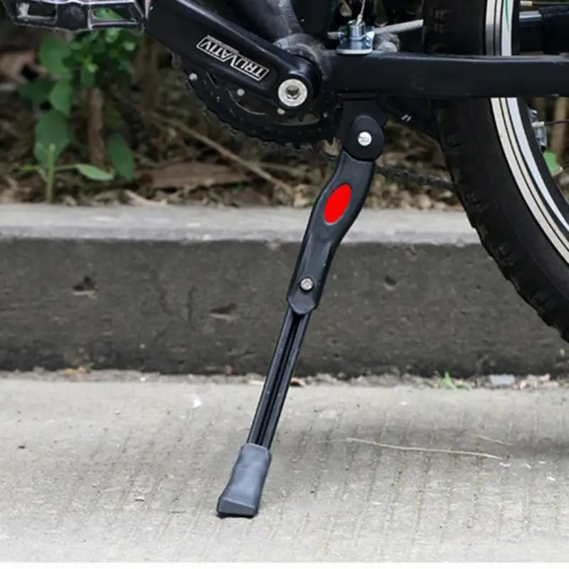 الدراجة حامل المحمولة العملي الألومنيوم الدراجة Kickstand الجانب حامل الدراجات دراجة القدم هدفين وقوف الساق قضيب دراجة أجزاء الدراجة حامل المحمولة العملي الألومنيوم الدراجة Kickstand الجانب حامل الدراجات دراجة القدم هدفين وقوف الساق قضيب دراجة أجزاء
