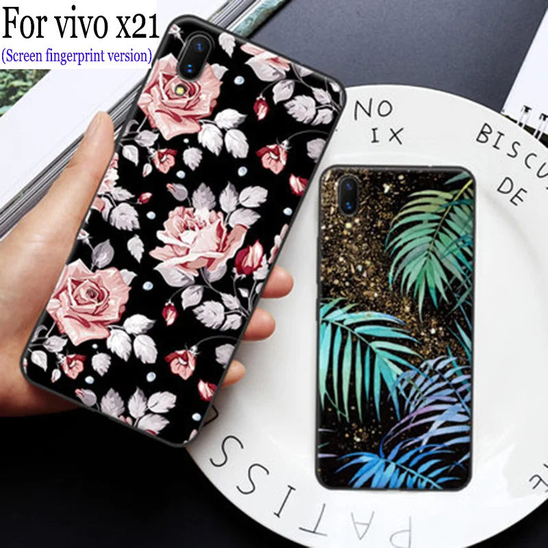 2pcs Cartoon cover Case For VIVO X21ud case X21 ud back TPC Soft X 21 shell capas | Мобильные телефоны и аксессуары