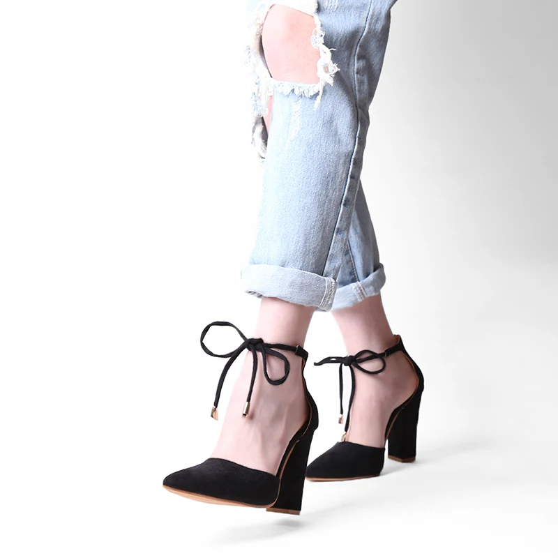HENGSONG/; пикантные женские босоножки на высоком каблуке в стиле ретро; Летняя обувь; женские туфли-лодочки с ремешками; женские туфли на тонком каблуке со шнуровкой; 911519