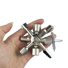 10 In 1 Multi-Function Wrench Set Cross Switch Key Wrench Alloy Universal Tool Set Square Triangle Elevator Electric Cabinet 10 In 1 Multi-Function Wrench Set Cross Switch Key Wrench Alloy Universal Tool Set Square Triangle Elevator Electric Cabinet