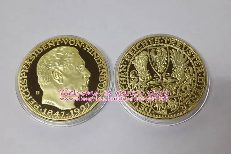 XDC0101I 1927 Hindenburg  Gold Coin 6