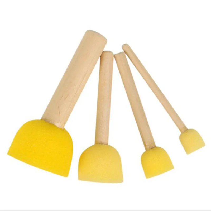 Buy Set of 4 / Child Sponge Brush Wood handle Child