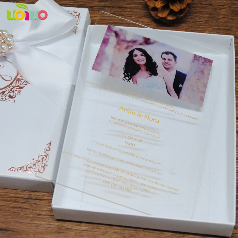  Customize wedding invitation cards with box lovely wedding favor invitations cheap price special vi - 32916068219