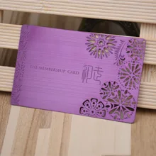 Фиолетовая матовая металлическая карта из нержавеющей стали VIP карта Роскошная металлическая карта высокого качества 100 шт/партия