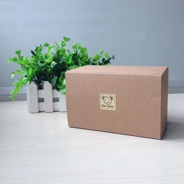 30 шт крафт Бумага коробка подарок услуга DIY упаковка для печенья Бумага Коробки кекс коробки Оловянная коробка для печенья 16x10x9 см