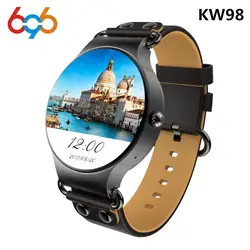 Новые смарт-часы KW98 Android 5,1 3g wifi gps часы MTK6580 Smartwatch Play Store скачать приложение для iOS Android телефон