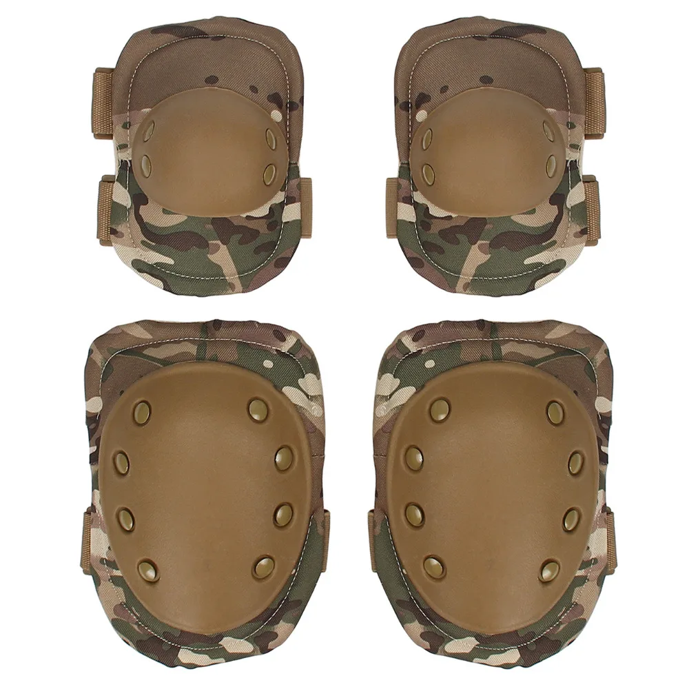 4pcs Military Tactical Knee Pad Elbow Pad Set Knee Elbow Protective EVA Foam Pads Combat Outdoor