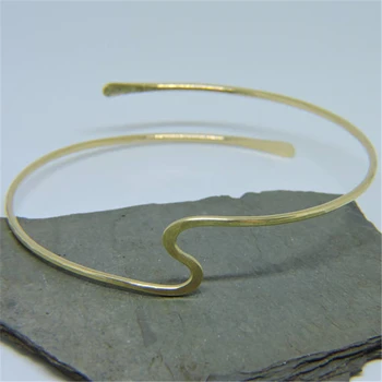 

925 Silver Hammered Bangles Indian Bracelet Handmade Jewelry Gold Filled Vintage Ed Tobilleras Pulsera Para Tobillo Bangles