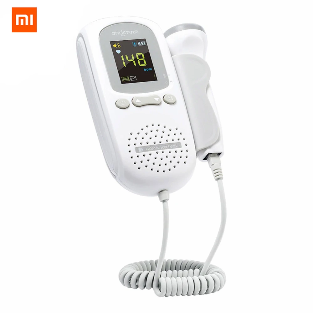 

Xiaomi Mijia Ultrasonic Doppler fetal heart rate Detector Portable Home Radiationless Baby Heart Rate Monitor Tester Tool