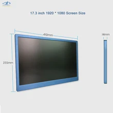 [Hfsecurity] 17,3 дюймов 1920*1080 Портативный Контроль Света Вес IPS display для PS4 PS3 xbox HDMI Экран дисплея с Динамик