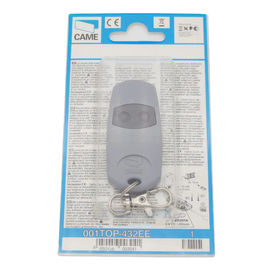 

original CAME TOP-432EE TOP432EE 001TOP-432EE Came 2 Button Gate Remote