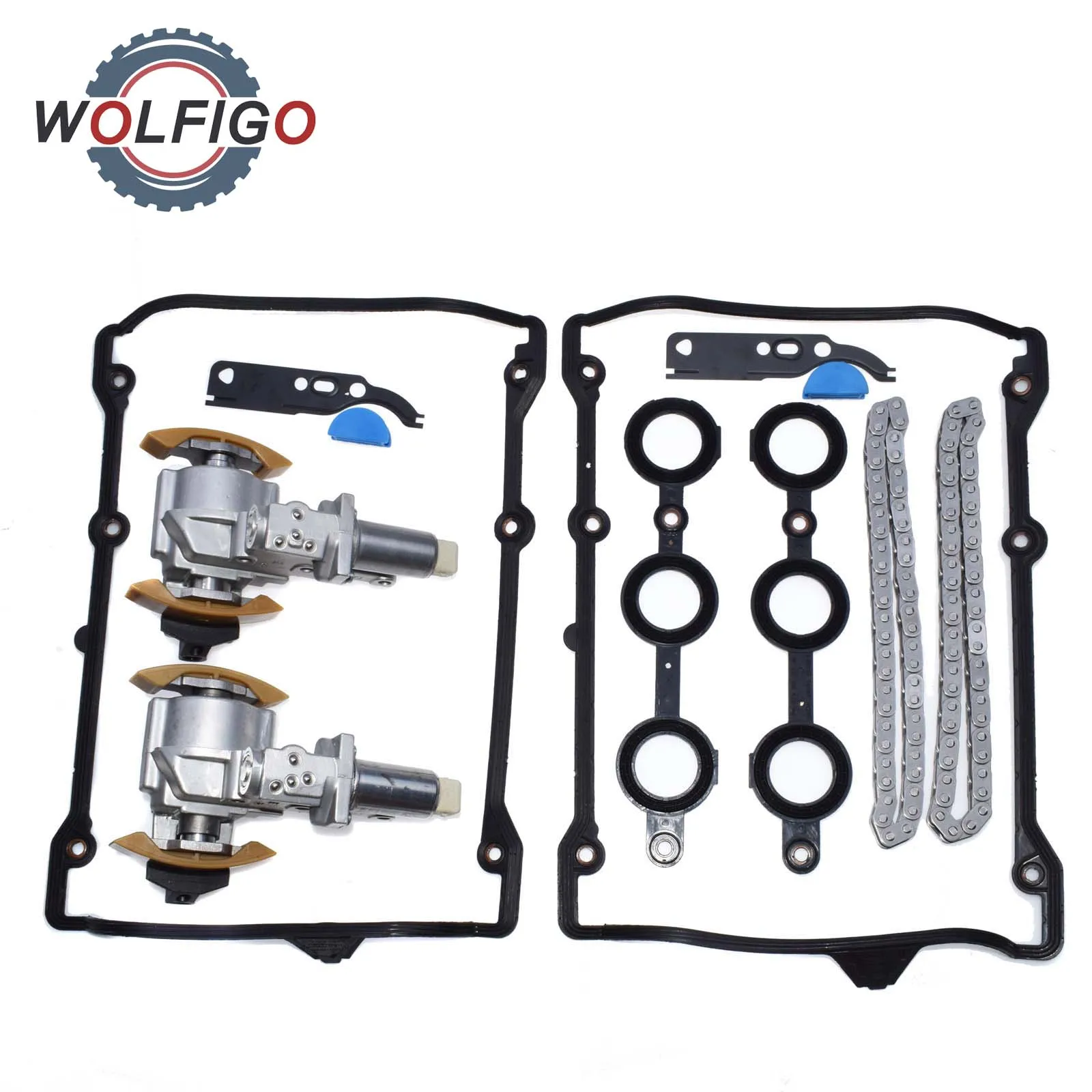 Комплект натяжных цепей WOLFIGO для Audi A6 A8 RS6 S8 VW Phaeton Touareg V8 4.2L 077109087P 058198217 077198025A