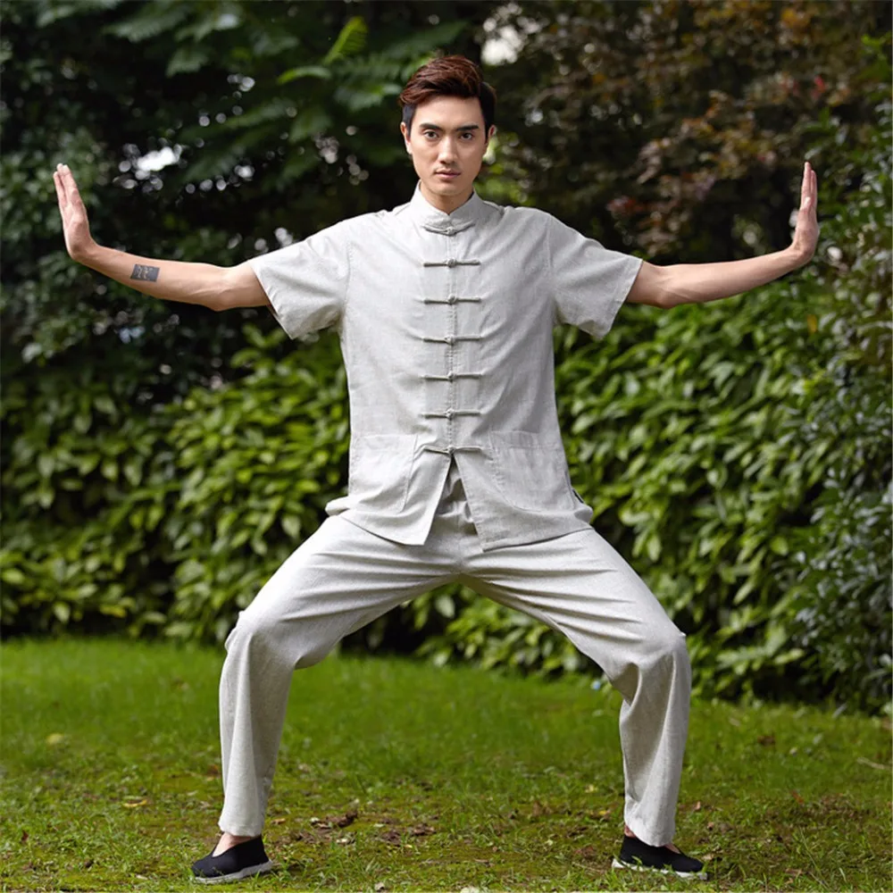 ZooBoo Men Short Sleeved Kung Tang Uniform Fu Denver Mall Suits