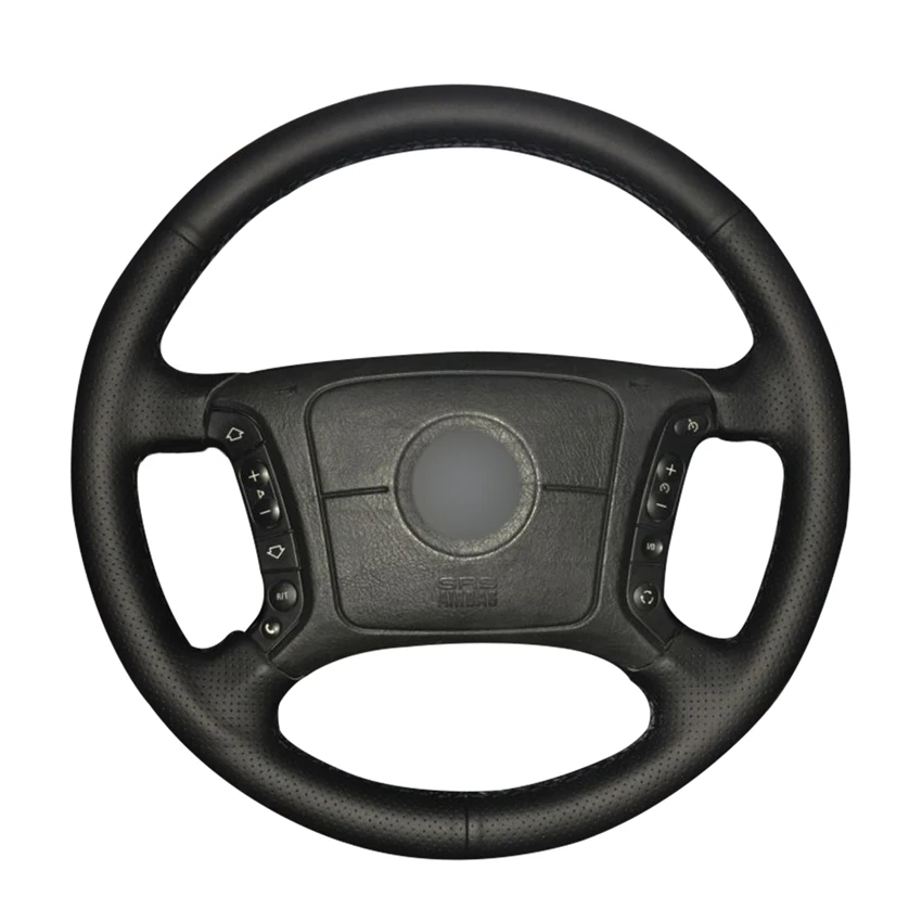 Сшитые вручную Черные искусственные кожаные аксессуары для BMW E46 318i 325i E39 E53