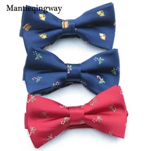 Высококлассные рождественские галстуки-бабочки для мужских свадебных костюмов Gravatas Тонкий деловой ГАЛСТУК-платок