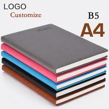 Большой блокнот формата А4, B5, с логотипом, на заказ, для офиса, школьные принадлежности, искусственная кожа, Обложка, большой блокнот, дневник, подарок