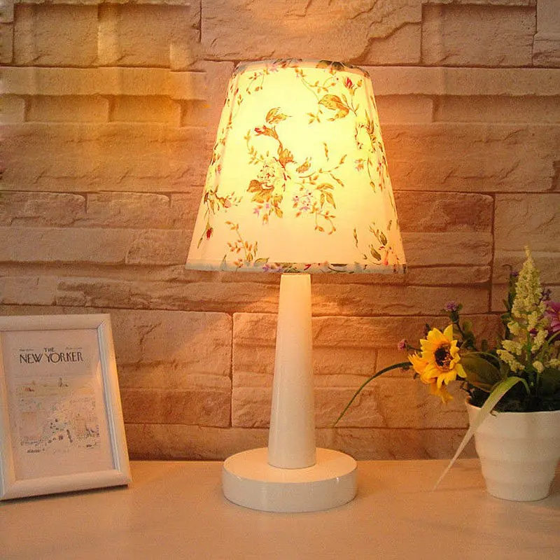 

Small Modern Cute Bedroom Bedside Table Light 5 Models Country Simple Study Room Desk Lights D6.3" x H12.6"