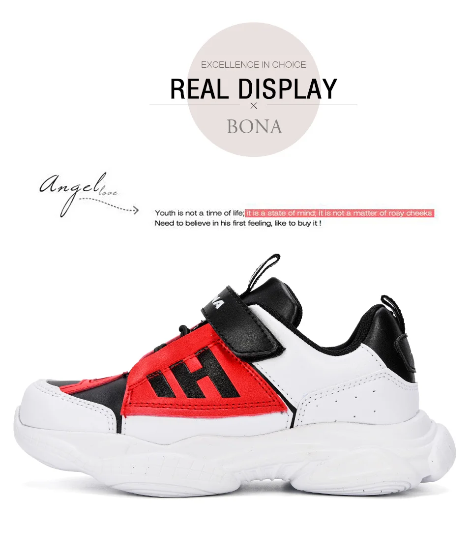 Meninos de Couro de Alta Sapatos da Moda Sapatos de Moda ao ar Bona Primavera Outono Crianças Top Sneaker Sapatos Casuais Meninas Livre Esporte Trainer 2020 11 Mamãe e Bebê