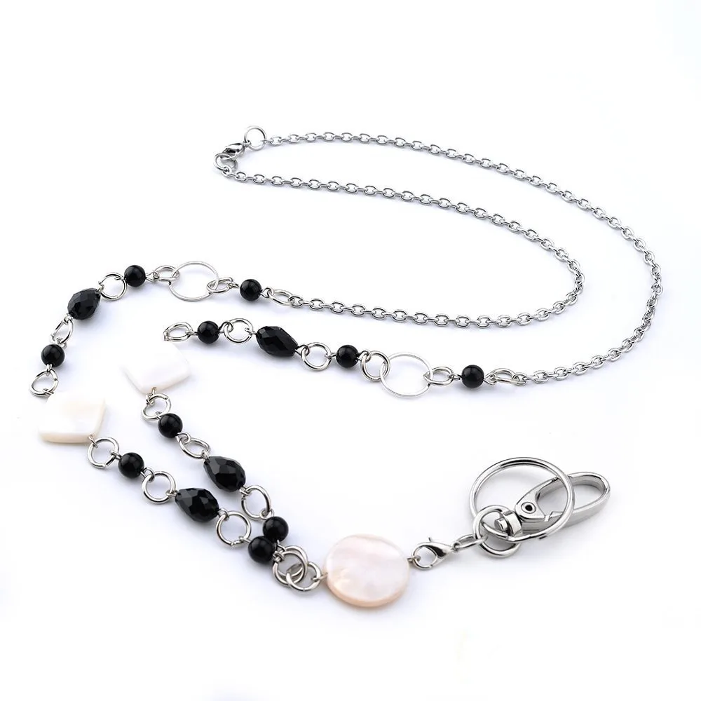 

New Arrive Shell Different Shapes Lanyard Necklaces Badge Holder Name Lanyards For Women