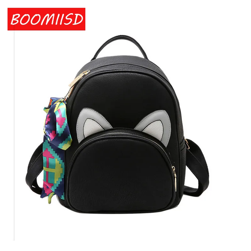 BOOMIISD 2017 Cat Ear Backpack Fashion Style School Backpacks for