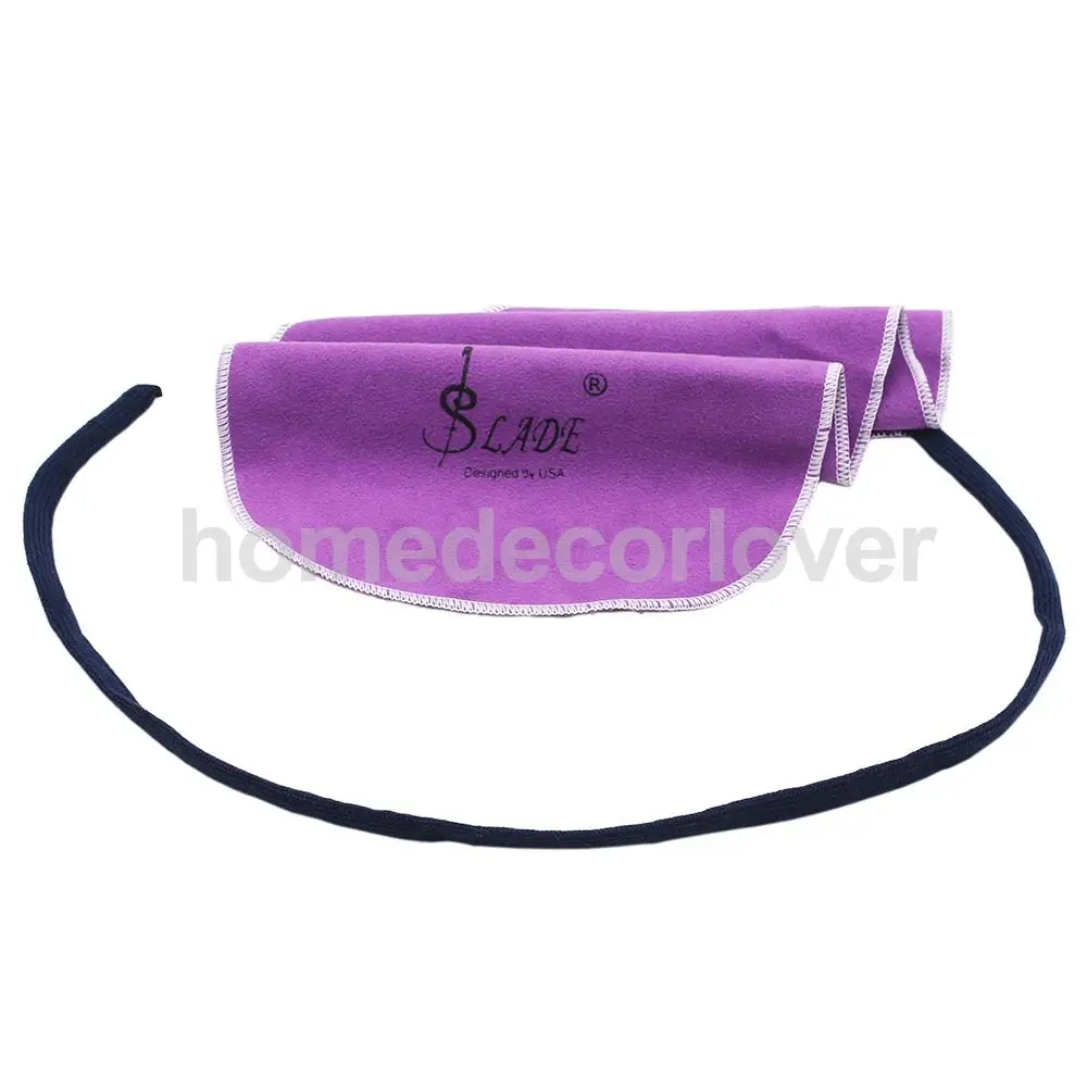 

LADE Woodwind Cleaning Swab Wipe Cloth for Sax Clarinet Flute Piccolo Purple