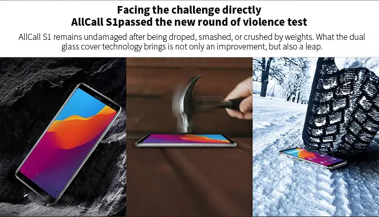ALLCALL S1 2GB RAM 16GB ROM MTK6580A 1.3GHz Quad Core 5.5 Inch IPS Full Screen Quad Camera Android 8.1 3G Smartphone
