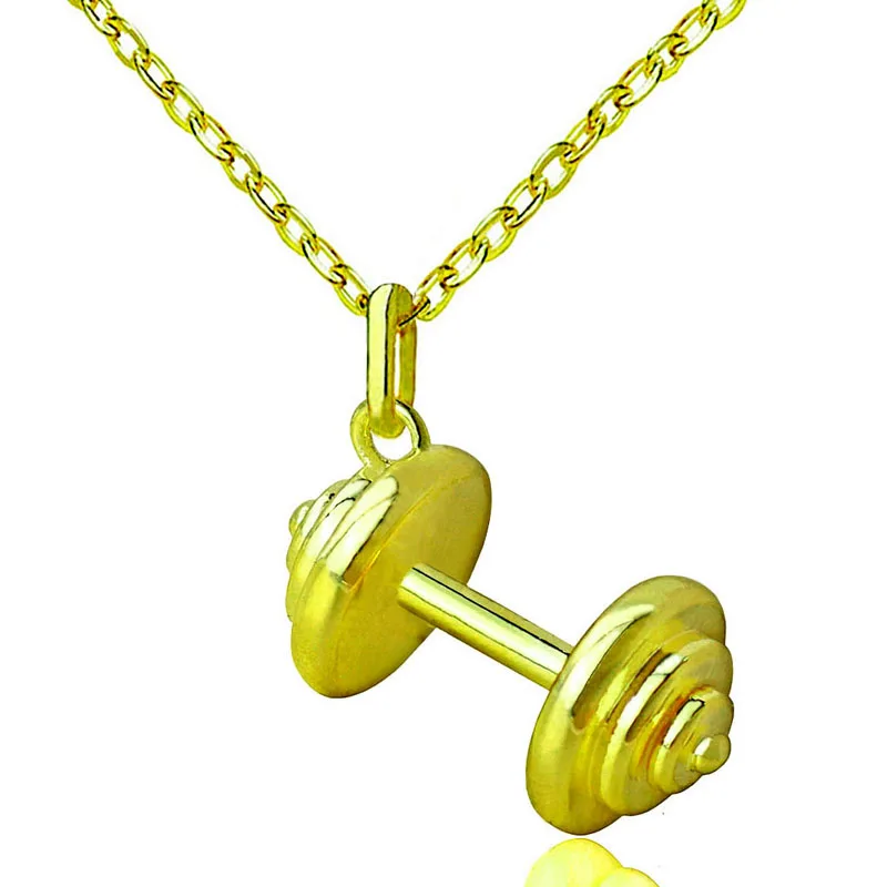 Barbell Dumbbell Pendant Necklaces Personalized Choker